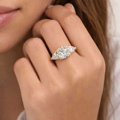 Cushion Shape Lab Grown Diamond Ring