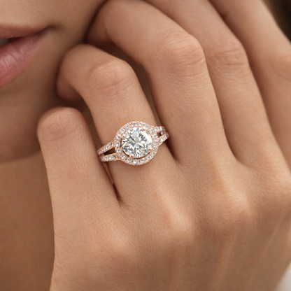 Round Shape Lab Grown Diamond Ring