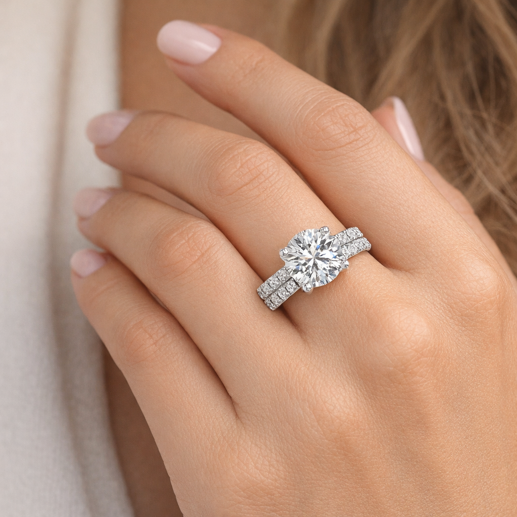 Round Shape Lab Grown Diamond Ring