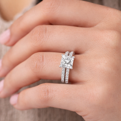 Princess Shape Lab Grown Diamond Ring