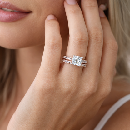 Princess Shape Lab Grown Diamond Ring