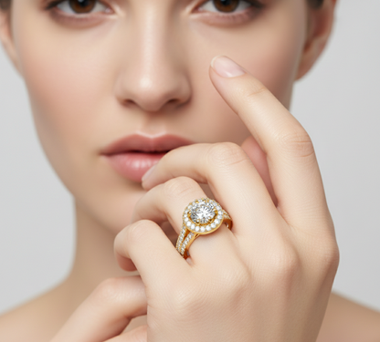 Round Shape Lab Grown Diamond Ring