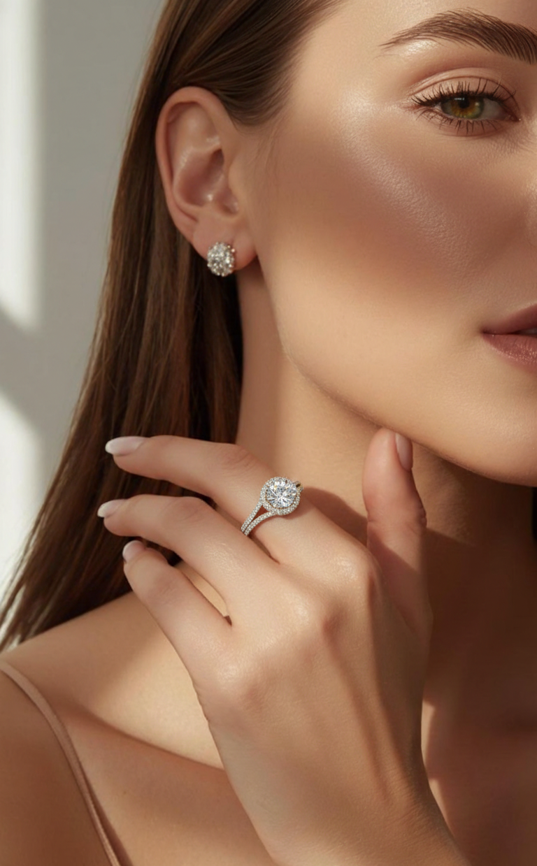 Round Shape Lab Grown Diamond Ring