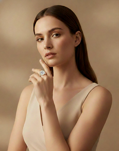 Round Shape Lab Grown Diamond Ring