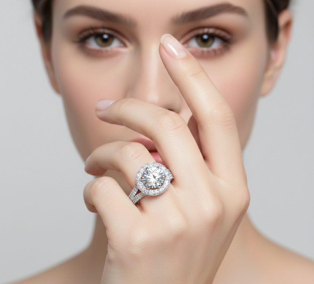 Round Shape Lab Grown Diamond Ring