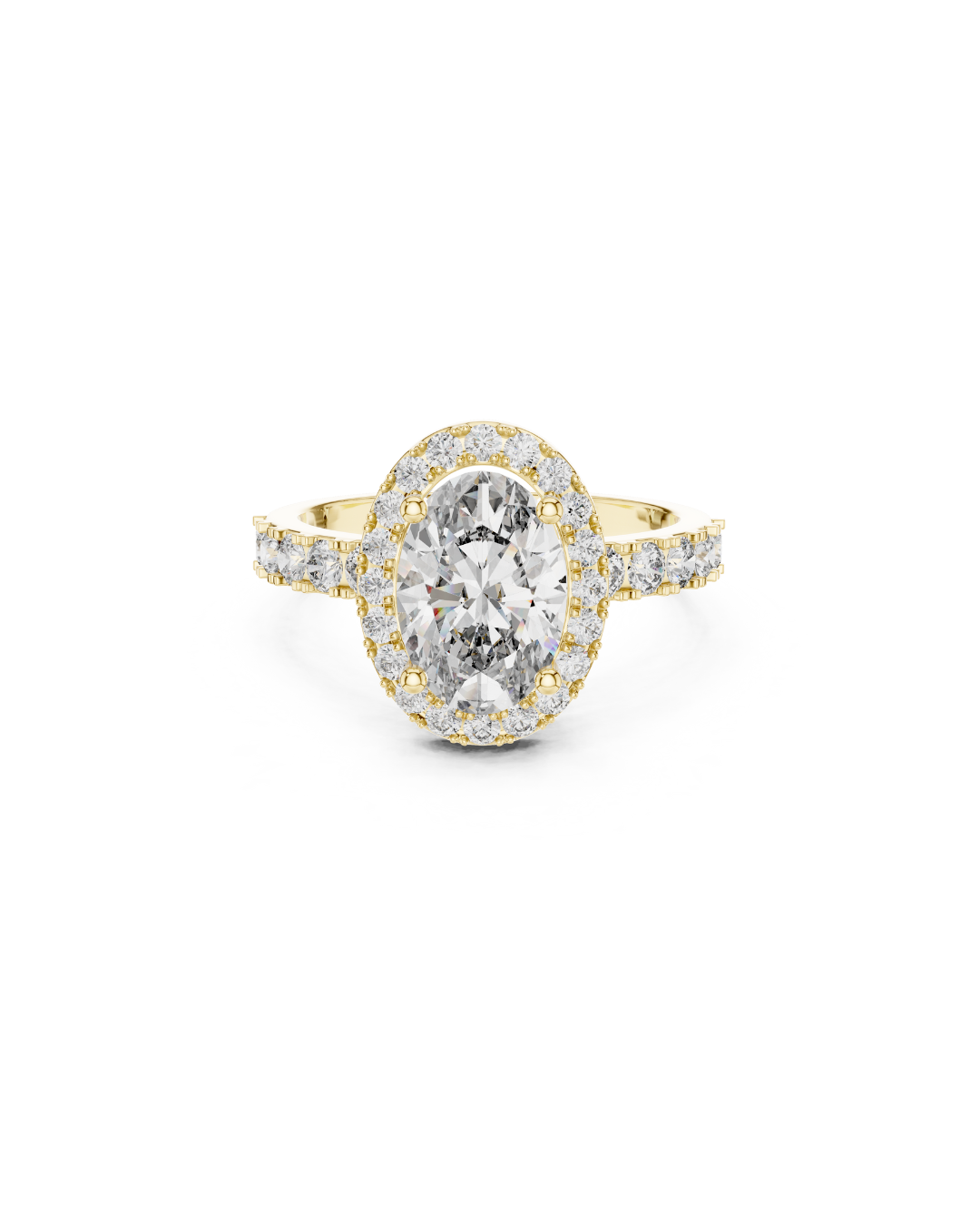 Oval Shape Lab Grown Diamond Ring