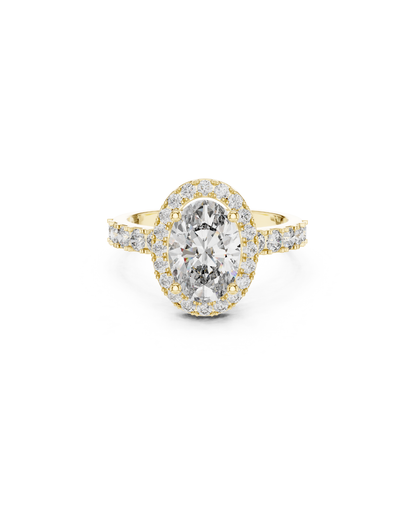 Oval Shape Lab Grown Diamond Ring